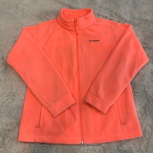 Columbia salmon fleece jacket